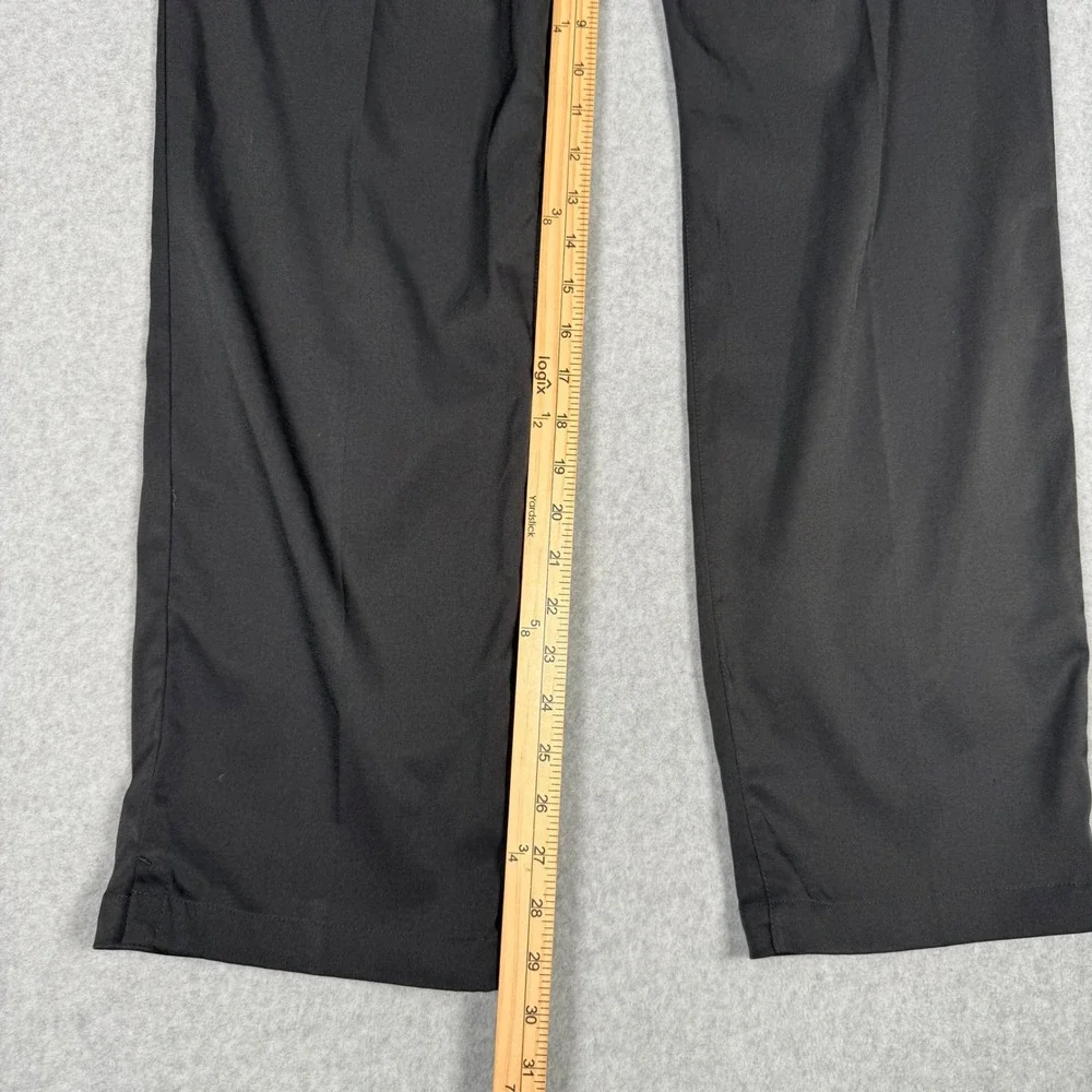 Nike Dri-FIT Mens Golf Pants Black 38x30 Flat Front Performance Trousers